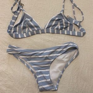 CUPSHE striped swimsuit NEVER WORN